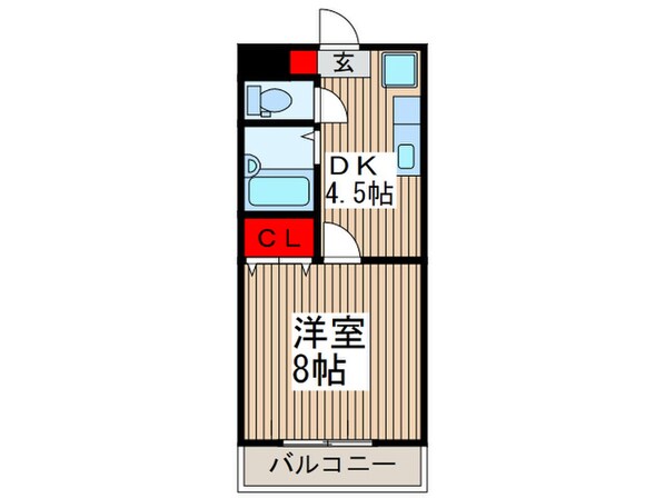 ニュ－エチュ－ド２号館の物件間取画像